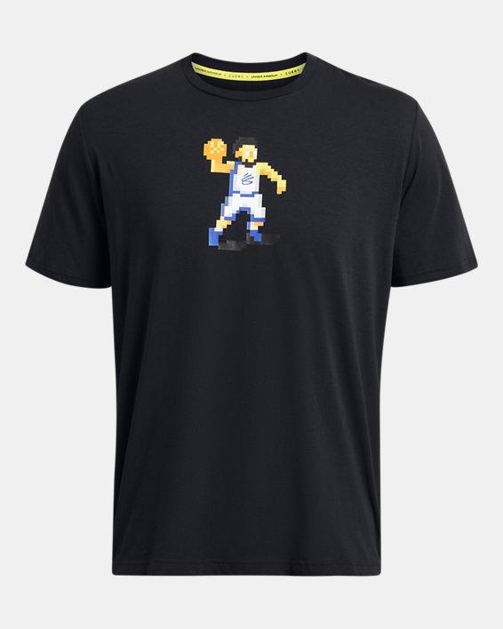 Men's Curry Animated T-Shirt in Black image number 2